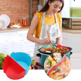 Silicone Slow Cooker Slow Cooker Partition Tank Slow Cooker Silicone Divider Slow Cooker Silicone round Table Set for 4 Modern