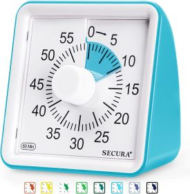 60-Minute Visual Timer;  Classroom Classroom Timer;  Countdown Timer for Kids and Adults;  Time Management Tool for Teaching (Blue & Blue)
