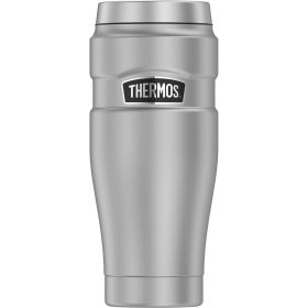 Thermos Stainless King Vacuum Insulated Stainless Steel Tumbler, 16oz, Matte Stainless Steel