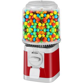 VEVOR Gumball Machine, 1-inch Candy Vending Machine, Commercial Gumball Vending Machine with Adjustable Candy Outlet Size, Metal Gumball Dispenser Mac
