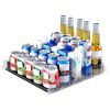 1 Set 3/4/5 Rows Soda Can Dispenser, Refrigerator Bottle Can Organizer, Self-Pushing Soda Can Dispenser Holds Up To 12 Cans, Beverage Storage For Pant