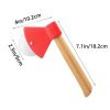 1pc Pizza Hob; Axe Bamboo Handle Cutter; Kitchen Gadgets; Creative Pizza Knife; Baking Cutter; Random Color