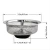 1pc Sink Filter With Plug; Kitchen Stainless Steel Water Filter; Wash Basin Slag Screen