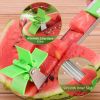 Watermelon Slicer Stainless Steel Watermelon Cubes Windmill Cutter Melon Knife Fruit Tools Kitchen Gadgets