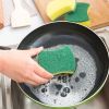 12pcs Kitchen Cleaning Sponge; Dishware Eco-Friendly Anti-Scratch; Scrub Sponge