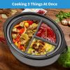 1pc Slow Cooker Divider Liner Fit 6 QT Crockpot; Reusable & Leakproof Silicone Crockpot Divider; Dishwasher Safe Cooking Liner For 6 Quart Pot