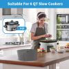1pc Slow Cooker Divider Liner Fit 6 QT Crockpot; Reusable & Leakproof Silicone Crockpot Divider; Dishwasher Safe Cooking Liner For 6 Quart Pot