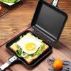 1pc Sandwich Maker Non-stick Grilled Sandwich Double Sided Frying Pan; Bread Toast Breakfast Pan Omelette Pan Outdoor Camping Baking Pan Kitchen Suppl