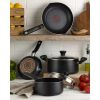 12pc Simply Cook Nonstick Cookware Set Black