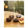 Plastic Wine Glasses Set of 4 (15oz), BPA Free Tritan Hammer Wine Glass Set, Unbreakable Red Wine Glasses, White Wine Glasses