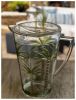 Leading Ware 2.75 Quarts Water Pitcher with Lid, Palm Tree Design Unbreakable Plastic Pitcher, Drink Pitcher, Juice Pitcher with Spout BPA Free