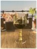Palm Tree Plastic Wine Glasses Set of 4 (16oz), BPA Free Acrylic Wine Glass Set, Unbreakable Red Wine Glasses, White Wine Glasses