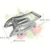 1pc, French Fry Cutter, Stainless Steel Fruit Cutter, Vegetable Cutter, Potato Slicer, Vegetable Chopper, Onion Chopper, Food Chopper, Potato Chopper