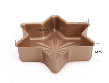Bake mousse cake molds (Color: Gold)