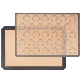 Thermally resistant silicone baking mat (Option: Grey-2pcs)