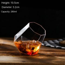 Shake Whiskey Glass Handmade (Option: Tumbler Diamond Cup 280ml)