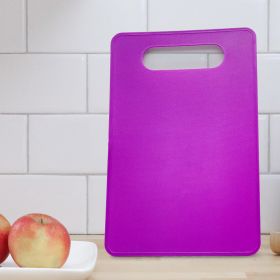 Fruit And Vegetable Plastic Cutting Board Barbecue Picnic Travel Disposable (Option: Dark Purple Self Adhesive Bag-Square)
