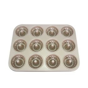 24/12 Cup Donut Cuckoo Mold (Option: 12cups-35X27cm)