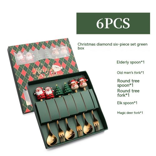 Creative Stainless Steel Christmas Spoon Kit