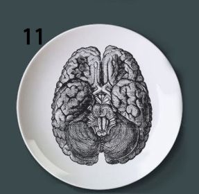 Human bone structure decoration plate (Option: 11style-7 inches)