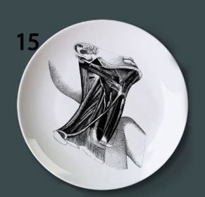 Human bone structure decoration plate (Option: 15style-8 inches)