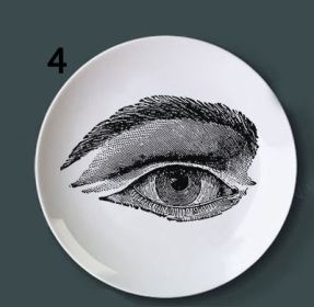 Human bone structure decoration plate (Option: 4style-6 inches)