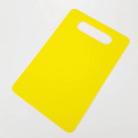 Fruit And Vegetable Plastic Cutting Board Barbecue Picnic Travel Disposable (Option: Yellow Slash Pockets-Square)