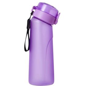 Fashion Simple Drinking Water Water Bottle Cup (Option: Purple-650ml)