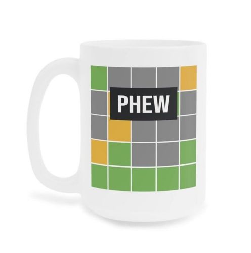 Ceramic Coffee Cup Wordle Lovers