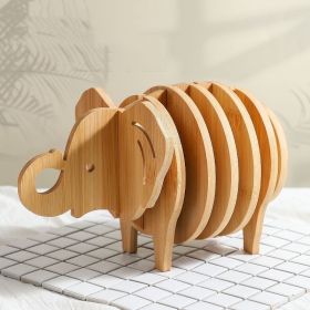 Creative Waterproof Decorative Decoration Coaster (Option: Lucky Elephant Ruyi)