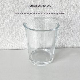 Chinese Style National Fashion Calligraphy Glass Cup Household (Option: Short-360ml)