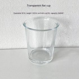 Chinese Style National Fashion Calligraphy Glass Cup Household (Option: Short-360ml)