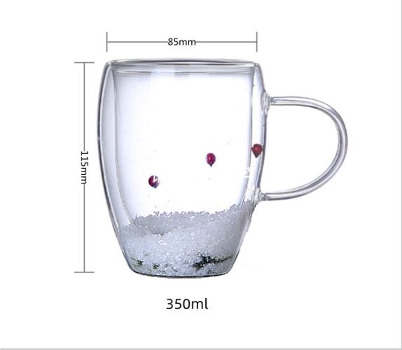 Household Borosilicate Double Layer Glass Cup