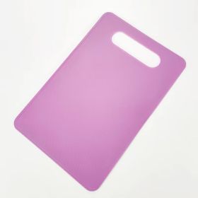 Fruit And Vegetable Plastic Cutting Board Barbecue Picnic Travel Disposable (Option: Dark Purple Slash Pockets-Square)