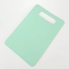 Fruit And Vegetable Plastic Cutting Board Barbecue Picnic Travel Disposable (Option: Mint Green Slash Pockets-Square)