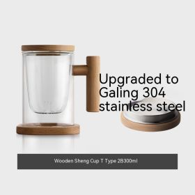 Original Heat-resistant Borosilicate Glass Tea Cup (Option: Musheng Cup 2B-301 400ml)