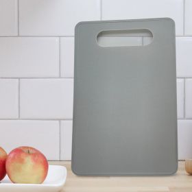 Fruit And Vegetable Plastic Cutting Board Barbecue Picnic Travel Disposable (Option: Dark Gray Self Adhesive Bag-Square)