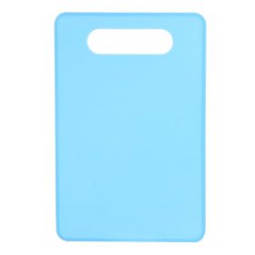 Fruit And Vegetable Plastic Cutting Board Barbecue Picnic Travel Disposable (Option: Light Blue Slash Pockets-Square)