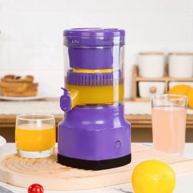 Household Portable Automatic Juicer Kitchen Gadgets (Option: Purple Dual Battery)