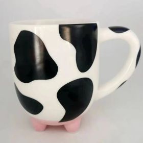 Creative Cute Cow Cartoon Ceramic Cup (Option: White-401to 500ml)