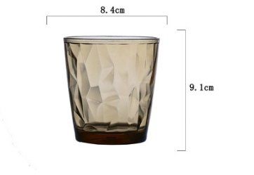 Acrylic Restaurant Tea Cup Transparent PC Plastic Octagon Cup