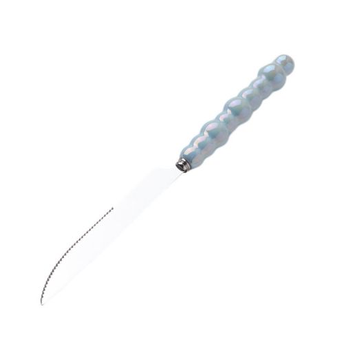 Light Luxury Ceramic Pearl Handle Knife Fork And Spoon Creative Stainless Steel Tableware