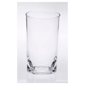 Oval Halo Acrylic Glasses Drinking Set of 4 Hi Ball (15oz), Plastic Drinking Glasses, BPA Free Cocktail Glasses, Drinkware Set, Plastic Water Tumblers (Color: as Pic)