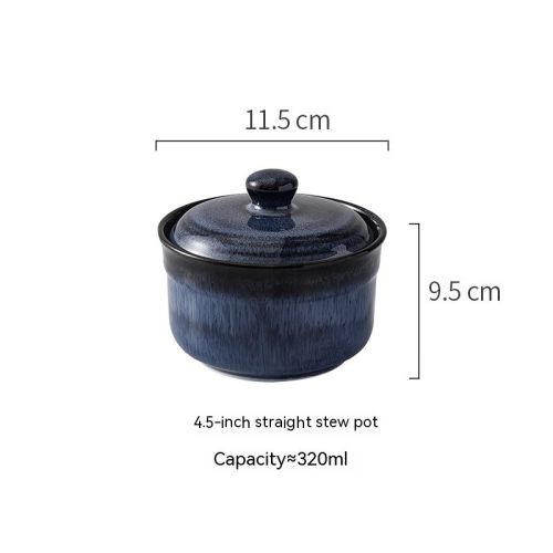 Household Ceramic Covered Water Proof Stewing Cup