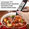 1pc Kitchen Meat Thermometer With Probe, Digital LCD Display For Food Baking, BBQ, And Liquids - Multi-functional Thermometer Pen With High Accuracy A