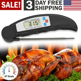 Instant-Read Meat Thermometer Digital Electronic Food Temp Kitchen Cooking Grill (default: default)