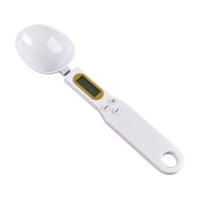 Electronic Kitchen Scale; 0.1g-500g LCD Display Digital Weight Measuring Spoon; Kitchen Tool (Color: White)
