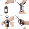 1pc Wing Corkscrew; ; Multifunctional Wine And Beer Corkscrew For Wine Openers With Cork And Beer Bottles; For Wine Lovers; Waiters And Bartenders In