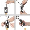 1pc Wing Corkscrew; ; Multifunctional Wine And Beer Corkscrew For Wine Openers With Cork And Beer Bottles; For Wine Lovers; Waiters And Bartenders In