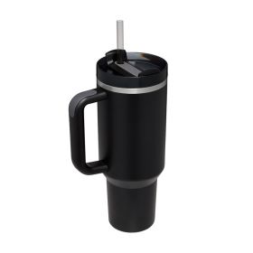 1200ml Stainless Steel Mug Coffee Cup Thermal Travel Car Auto Mugs Thermos 40 Oz Tumbler with Handle Straw Cup Drinkware New In (Color: C, Capacity: 1200ml)